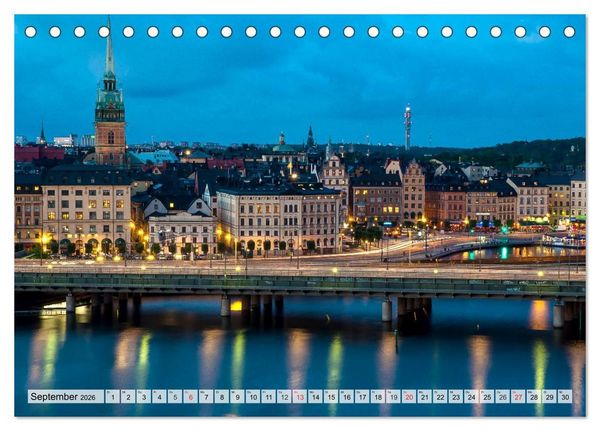 Produktbild: Big City Lights - Metropolen im Lichterglanz (Tischkalender 2026 DIN A5 quer), CALVENDO Monatskalender