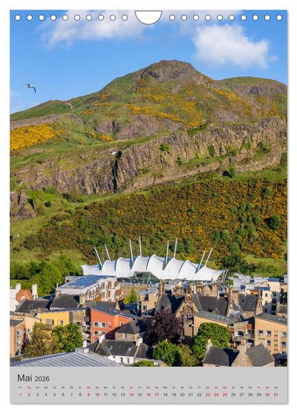 Produktbild: EDINBURGH Historisches Stadtherz (Wandkalender 2026 DIN A4 hoch), CALVENDO Monatskalender