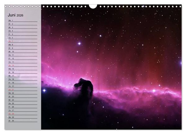 Produktbild: Der Weltraum. Spektakul&auml;re Gasnebel und Galaxien (Wandkalender 2026 DIN A3 quer), CALVENDO Monatskalender