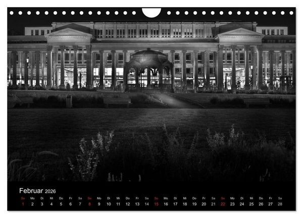 Produktbild: Stuttgart bei Nacht (Wandkalender 2026 DIN A4 quer), CALVENDO Monatskalender