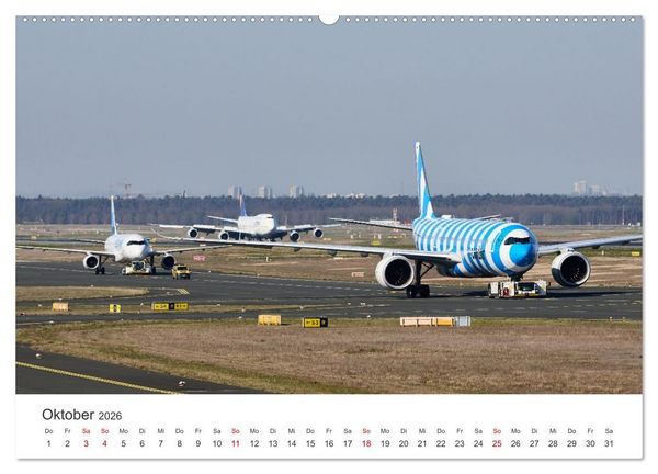Produktbild: Frankfurt Airport - EDDF (Wandkalender 2026 DIN A2 quer), CALVENDO Monatskalender