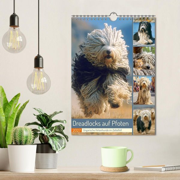 Produktbild: Dreadlocks auf Pfoten. Ungarische Hirtenhunde im Zottelfell (Wandkalender 2027 DIN A4 hoch), CALVENDO Monatskalender