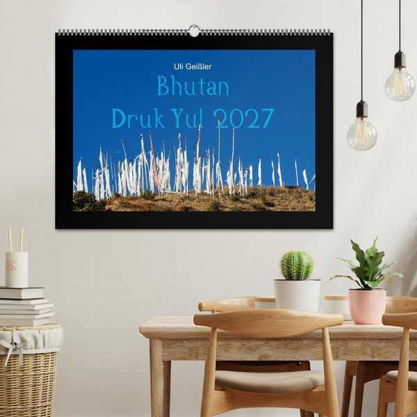 Produktbild: Bhutan Druk Yul 2027 (Wandkalender 2027 DIN A2 quer), CALVENDO Monatskalender