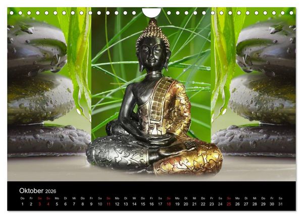 Produktbild: Buddha und Yin Yang (Wandkalender 2026 DIN A4 quer), CALVENDO Monatskalender