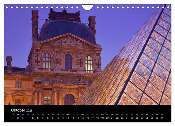 Produktbild: Paris bei Nacht 2026 (Wandkalender 2026 DIN A4 quer), CALVENDO Monatskalender