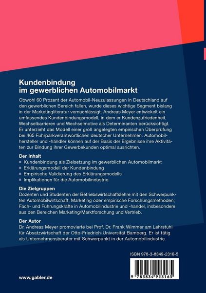 Produktbild: Kundenbindung im gewerblichen Automobilmarkt