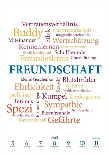 Produktbild: Was uns bewegt Wochen-Kulturkalender 2027 - Mit Worten auf Gedankenreise