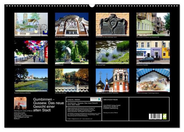 Produktbild: Gumbinnen - Gussew. Das neue Gesicht einer alten Stadt (Wandkalender 2026 DIN A2 quer), CALVENDO Monatskalender