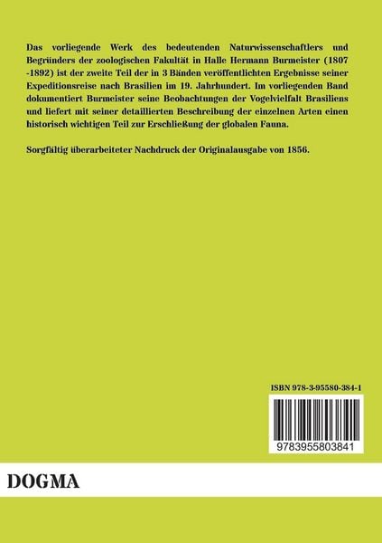 Produktbild: Systematische &Uuml;bersicht der Tiere Brasiliens