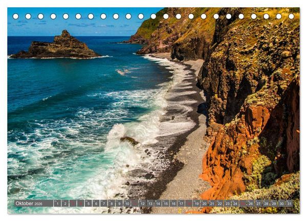 Produktbild: Madeira - Insel der Blumen 2026 (Tischkalender 2026 DIN A5 quer), CALVENDO Monatskalender