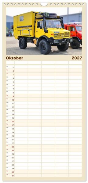 Produktbild: Familienplaner 2027 - Universalmotorger&auml;te Eine Stern-Parade mit 5 Spalten (Wandkalender, 21 x 45 cm) CALVENDO