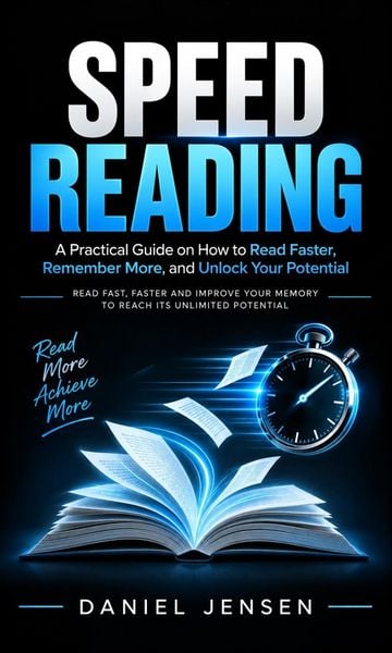 Produktbild: Speed Reading: A Practical Guide on How to Read Faster, Remember More, and Unlock Your Potential (Read Fast, Faster and Improve Your Memory to Reach I