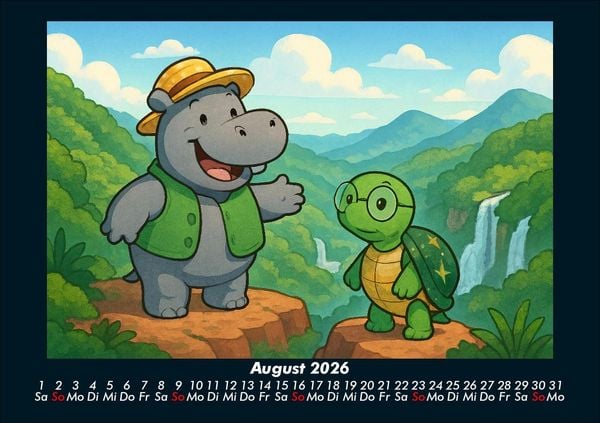 Produktbild: Sash & Taz - Abenteuer in Mexiko 2026 Fotokalender DIN A5
