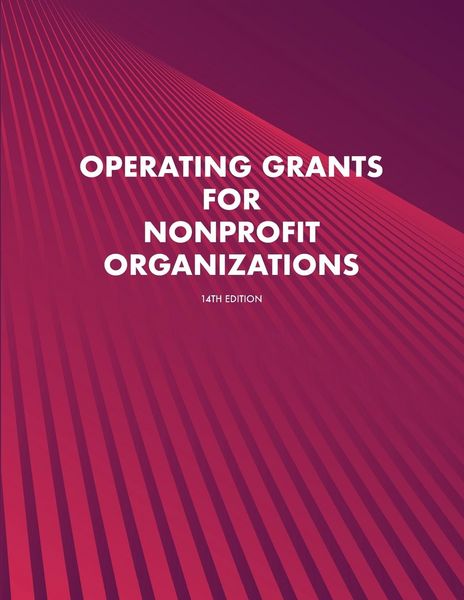 Produktbild: Operating Grants for Nonprofit Organizations