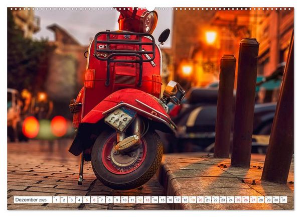 Produktbild: Kult Roller - Vesparade (hochwertiger Premium Wandkalender 2026 DIN A2 quer), Kunstdruck in Hochglanz