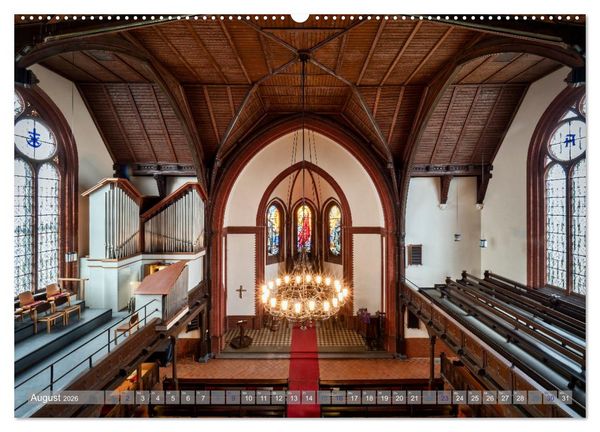 Produktbild: Bremer Kirchen von Innen (hochwertiger Premium Wandkalender 2026 DIN A2 quer), Kunstdruck in Hochglanz