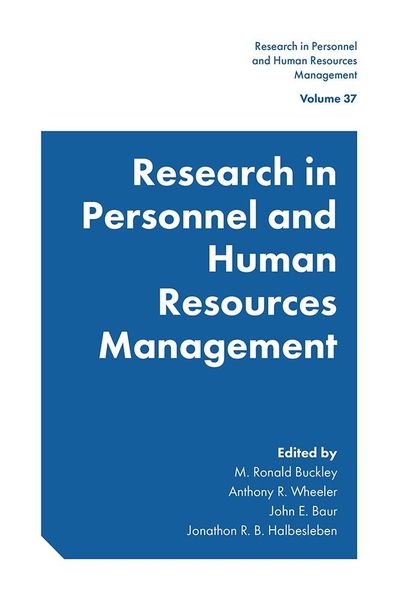 Produktbild: Research in Personnel and Human Resources Management