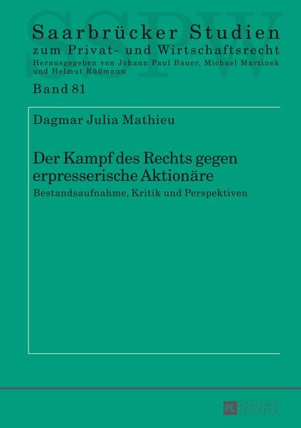 Der Kampf des Rechts gegen erpresserische Aktionäre