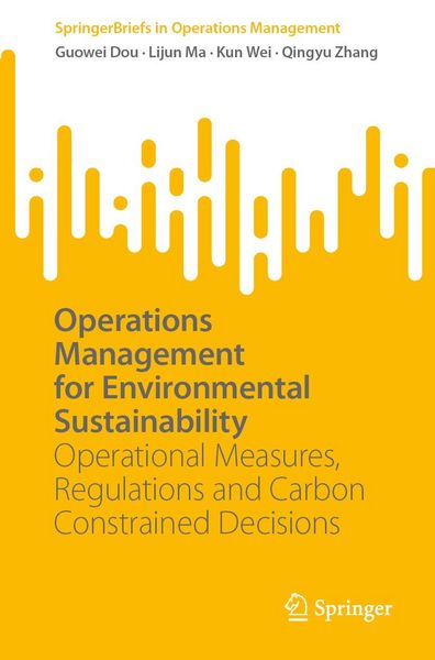 Produktbild: Operations Management for Environmental Sustainability