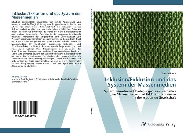 Produktbild: Inklusion/Exklusion und das System der Massenmedien