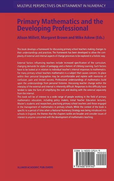 Produktbild: Primary Mathematics and the Developing Professional