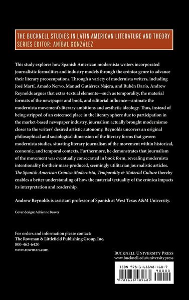 Produktbild: Spanish American Cr&oacute;nica Modernista, Temporality and Material Culture