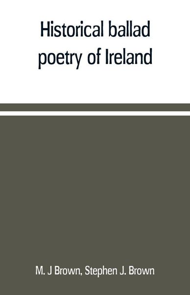Produktbild: Historical ballad poetry of Ireland