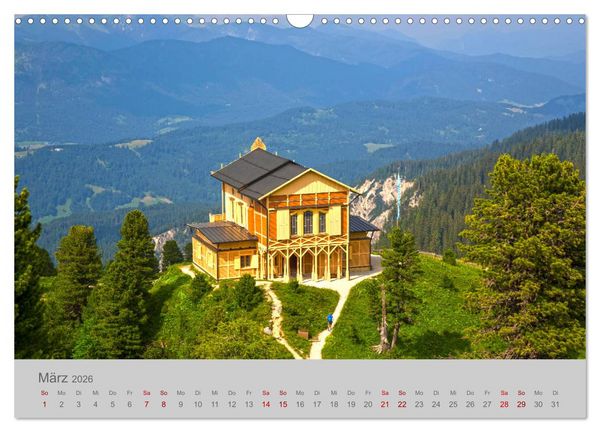 Produktbild: Garmisch-Partenkirchen Werdenfelser Land (Wandkalender 2026 DIN A3 quer), CALVENDO Monatskalender
