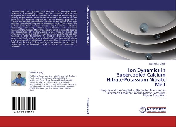 Produktbild: Ion Dynamics in Supercooled Calcium Nitrate-Potassium Nitrate Melt