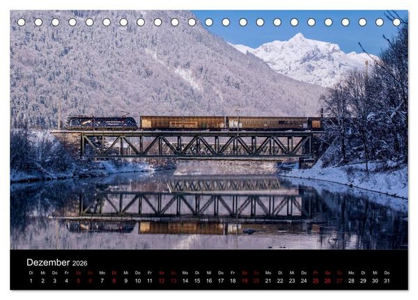 Produktbild: Die Bahn im Salzburgerland (Tischkalender 2026 DIN A5 quer), CALVENDO Monatskalender