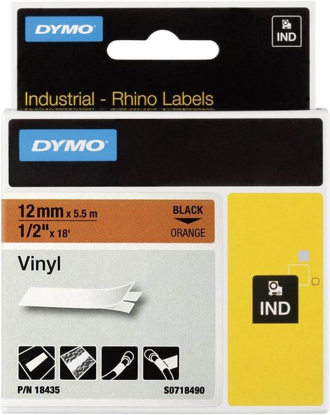 Produktbild: Dymo Rhino Band IND 12mm or/sz