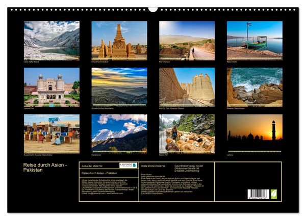 Produktbild: Reise durch Asien - Pakistan (Wandkalender 2026 DIN A2 quer), CALVENDO Monatskalender