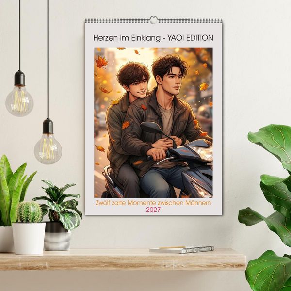 Produktbild: Herzen im Einklang - YAOI EDITION (Wandkalender 2027 DIN A2 hoch), CALVENDO Monatskalender