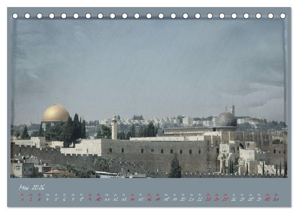 Produktbild: Unterwegs in Jerusalem (Tischkalender 2026 DIN A5 quer), CALVENDO Monatskalender