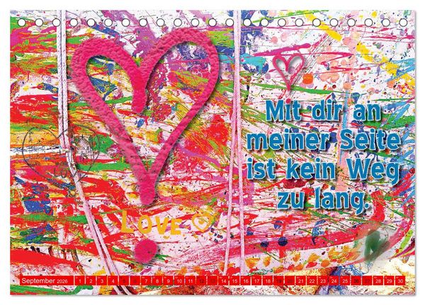 Produktbild: So sch&ouml;n, dass es dich gibt (Tischkalender 2026 DIN A5 quer), CALVENDO Monatskalender