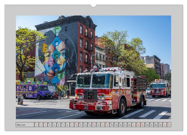 Produktbild: Street Art New York &ndash; Ikonen der Wandkunst (Wandkalender 2026 DIN A2 quer), CALVENDO Monatskalender