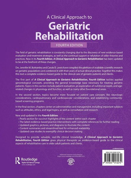 Produktbild: A Clinical Approach to Geriatric Rehabilitation