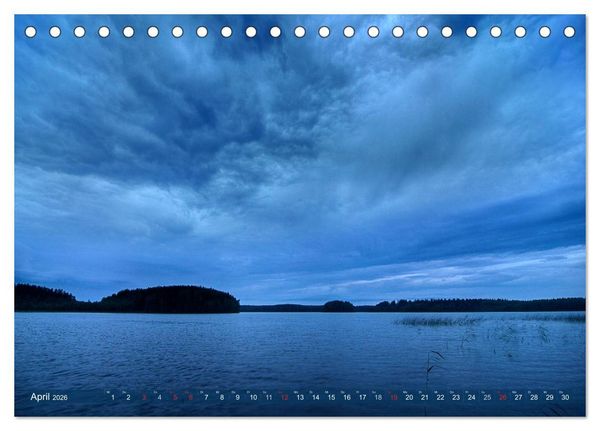 Produktbild: Suomi &ndash; Finnland (Tischkalender 2026 DIN A5 quer), CALVENDO Monatskalender