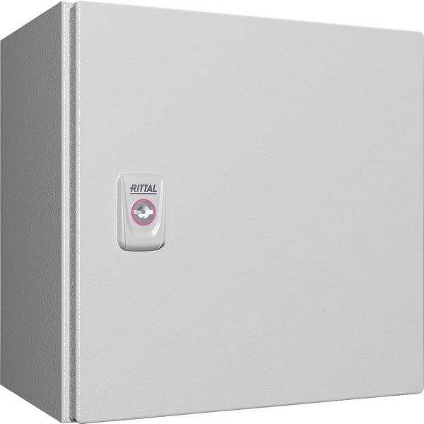 Produktbild: Rittal AX 1033.000 Schaltschrank 300 x 300 x 210 Stahlblech Lichtgrau (RAL 7035) 1St.