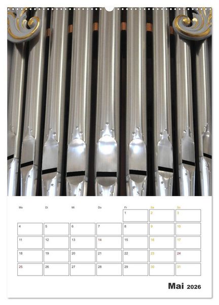 Produktbild: Orgeln zum Verlieben! (Wandkalender 2026 DIN A2 hoch), CALVENDO Monatskalender