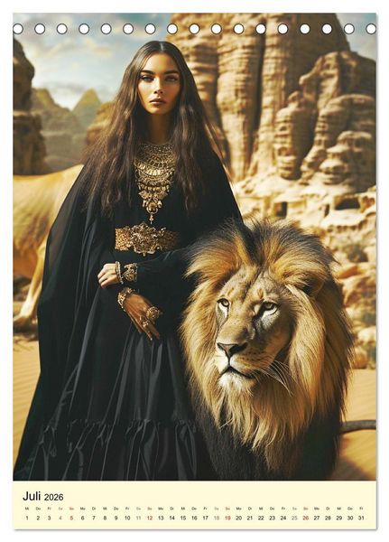 Produktbild: &Auml;gyptischer Katzenkult. Priesterinnen der G&ouml;ttin Bastet (Tischkalender 2026 DIN A5 hoch), CALVENDO Monatskalender