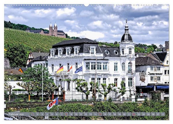Produktbild: R&uuml;desheim - Rhein, Riesling, Romantik (Wandkalender 2026 DIN A2 quer), CALVENDO Monatskalender
