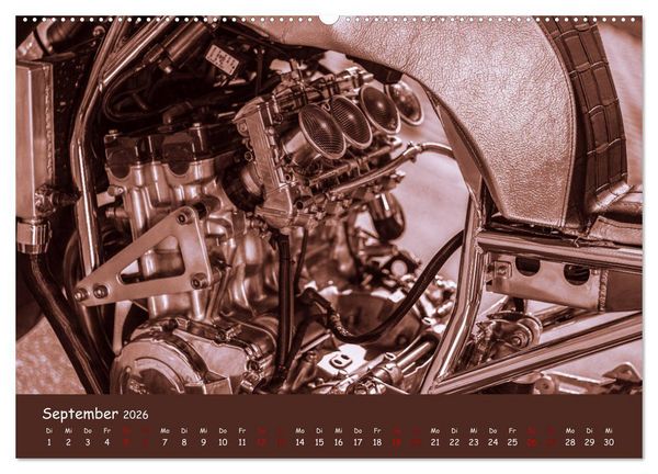 Produktbild: Custombikes 2026 (hochwertiger Premium Wandkalender 2026 DIN A2 quer), Kunstdruck in Hochglanz