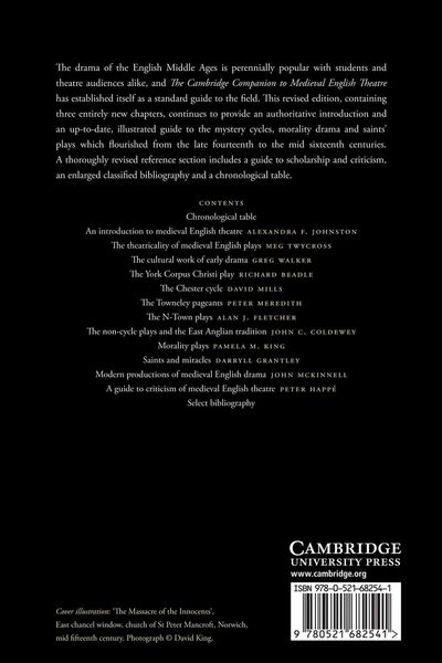 Produktbild: The Cambridge Companion to Medieval English Theatre