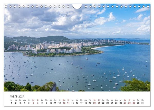 Produktbild: RIO DE JANEIRO Contrastes. Couleurs. Lumi&egrave;re. (Calendrier mural 2027 DIN A4 vertical), CALVENDO calendrier mensuel