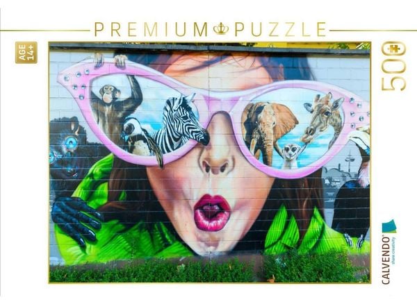 CALVENDO Puzzle Streetart in Köln, Deutschland | 500 Teile Lege-Größe 48 × 36 cm Foto-Puzzle für Erwachsene