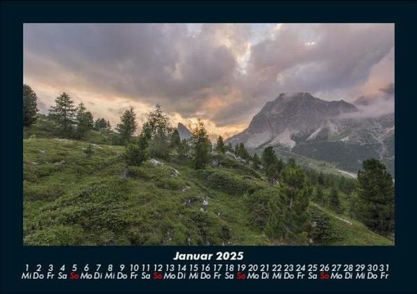 Produktbild: Bergige Welten 2025 Fotokalender DIN A5