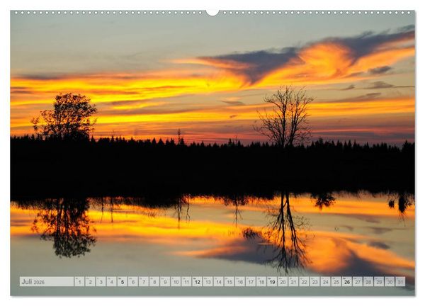 Produktbild: Moore und B&auml;che in Eifel und Ardennen (Wandkalender 2026 DIN A2 quer), CALVENDO Monatskalender