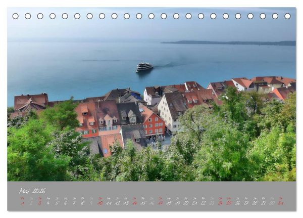Produktbild: Farbrausch Bodensee (Tischkalender 2026 DIN A5 quer), CALVENDO Monatskalender