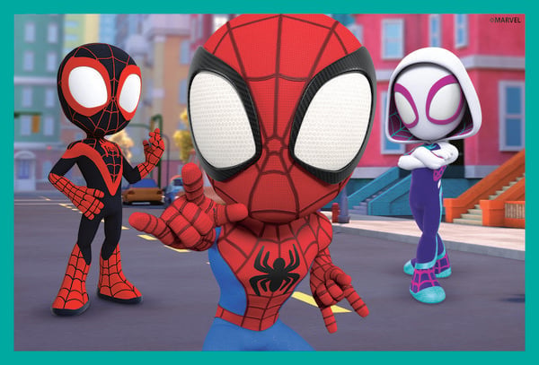Produktbild: W&uuml;rfelpuzzle Marvel Spidey und seine Super-Freunde 6 Teile